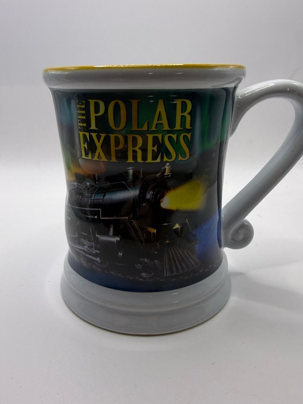Polar Express Collectible Mug - White with Multi-Color 3D Print